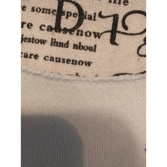 Vintage Women's Raw Hem Christmas Sweatshirt Medium Slouchy 70s Fun Holiday - Picture 9 of 10